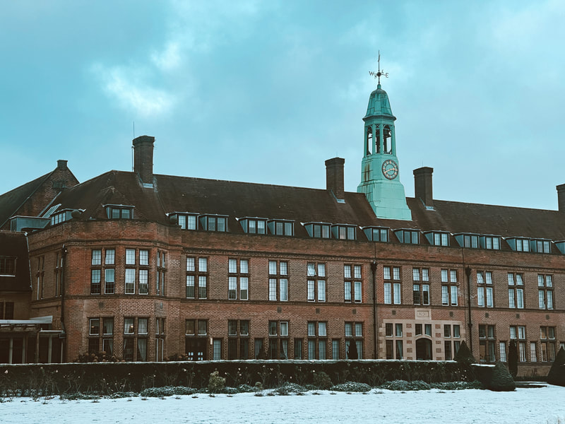 Liverpool Hope University, uni grass area - Liverpool, England.